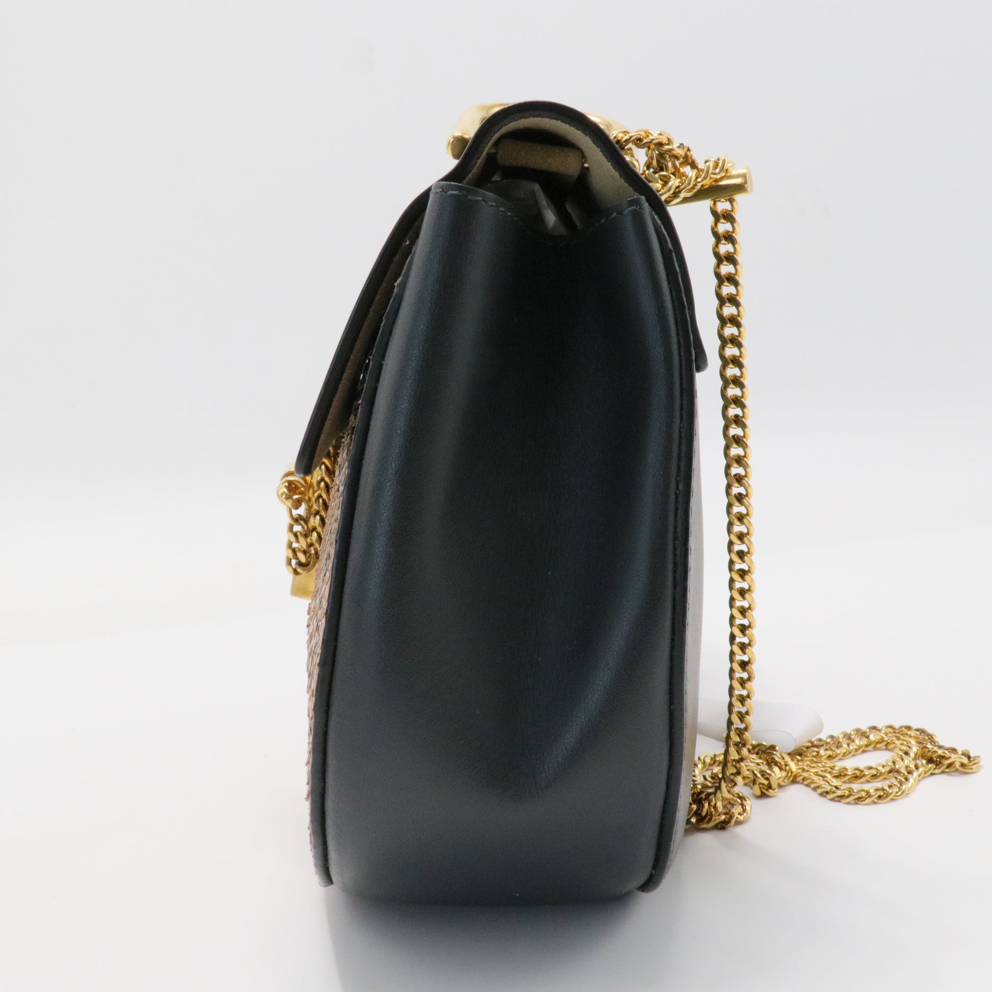 Drew Crossbody Bag Python and Leather Small