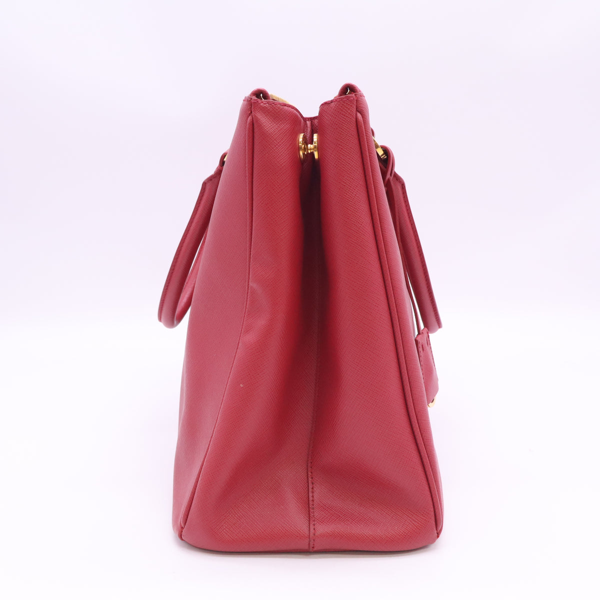Peonia Saffiano Lux Leather Double Zip Large Tote Bag B24608