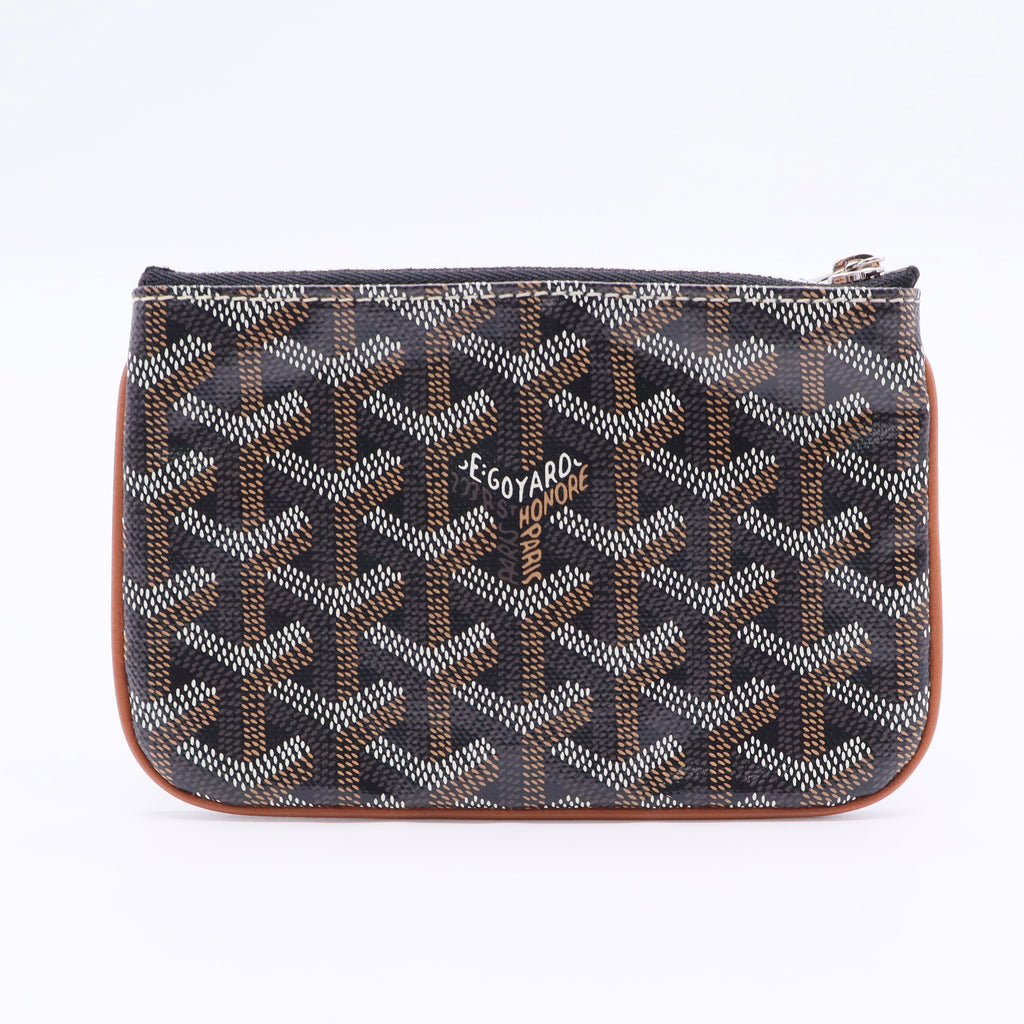 Goyard Goyard Pochette Senat Mini Wallet Black and Tan Twins LDJ2531