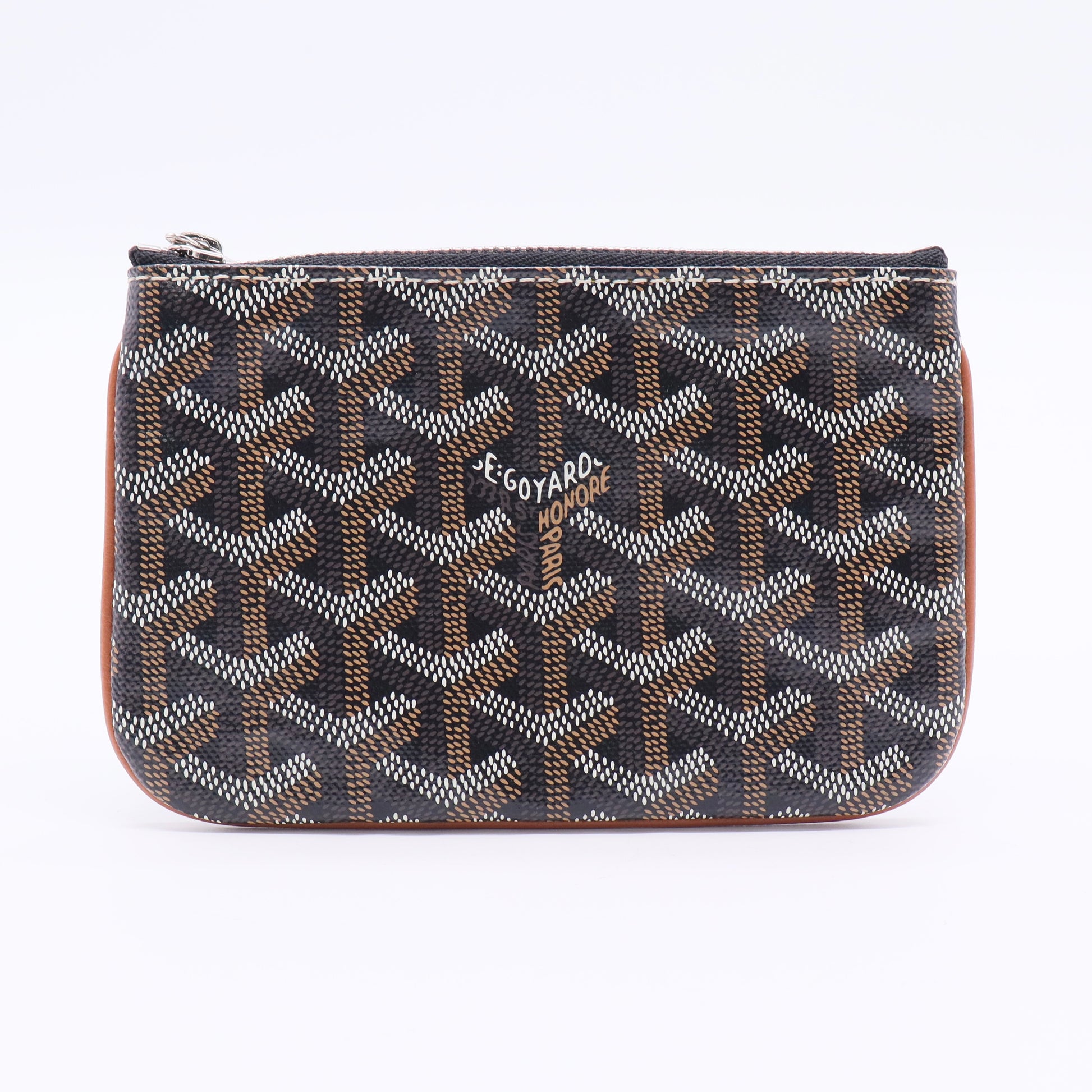 Goyard Goyard Pochette Senat Mini Wallet Black and Tan Twins LDJ2531