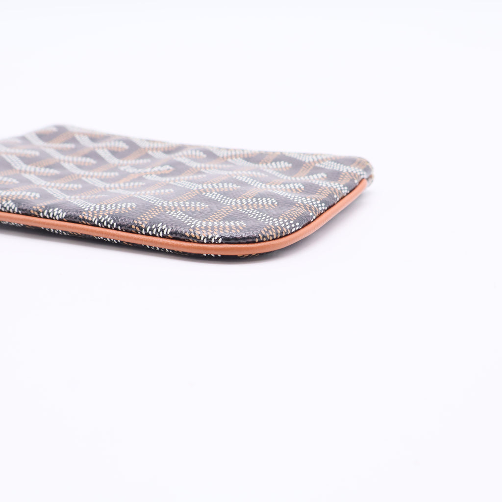 Goyard Goyard Pochette Senat Mini Wallet Black and Tan Twins LDJ2531