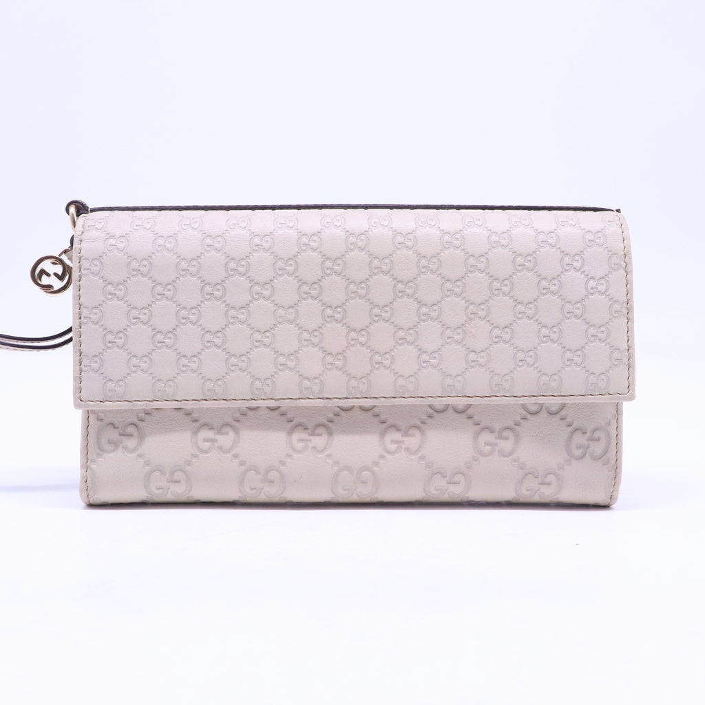 GG Leather Bree Continental Wallet W21056
