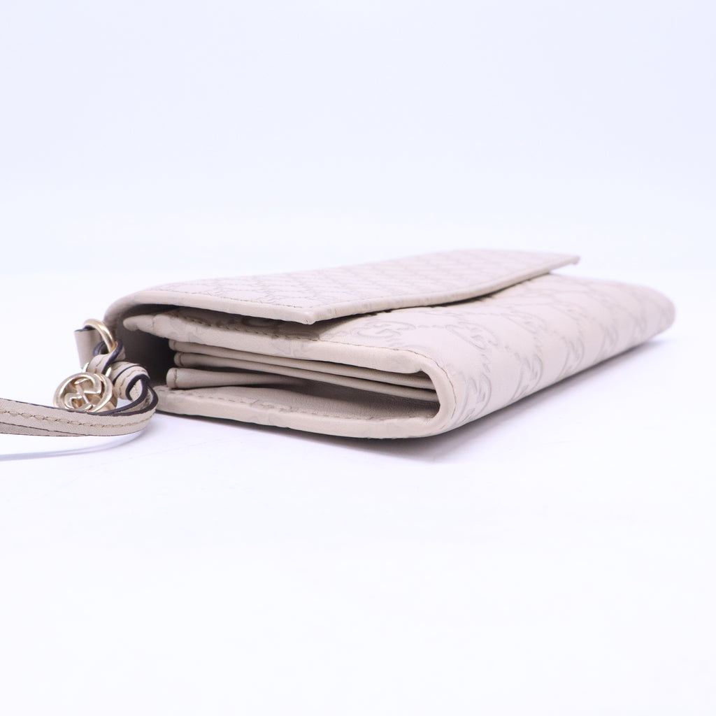 GG Leather Bree Continental Wallet W21056