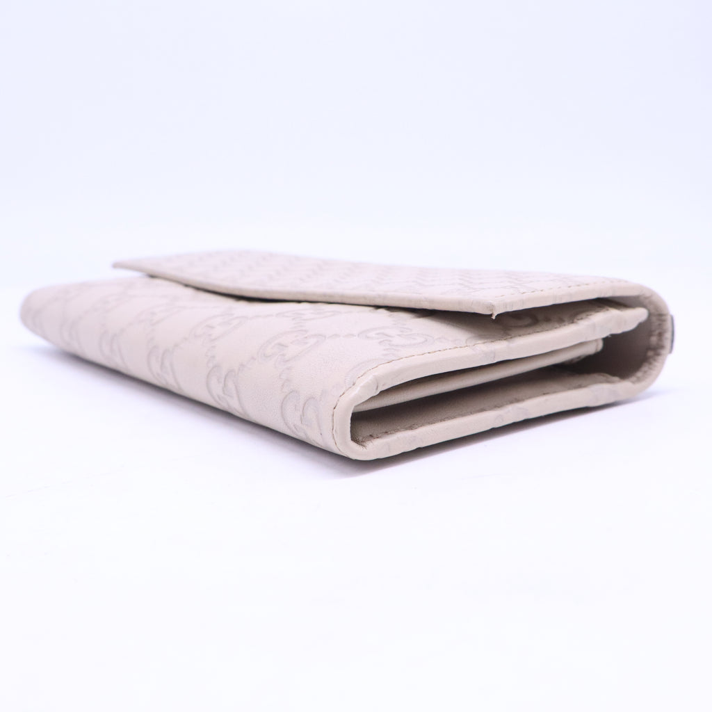 GG Leather Bree Continental Wallet W21056