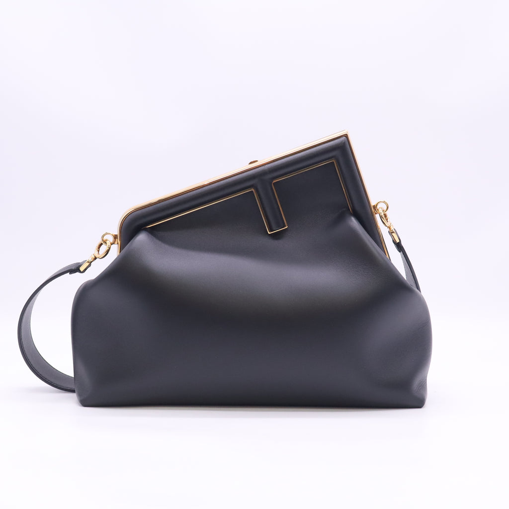 Shiny Nappa Small Fendi First Black B24526