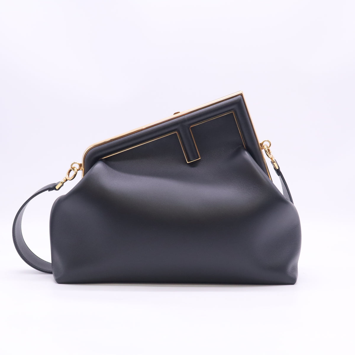 Shiny Nappa Small Fendi First Black B24526