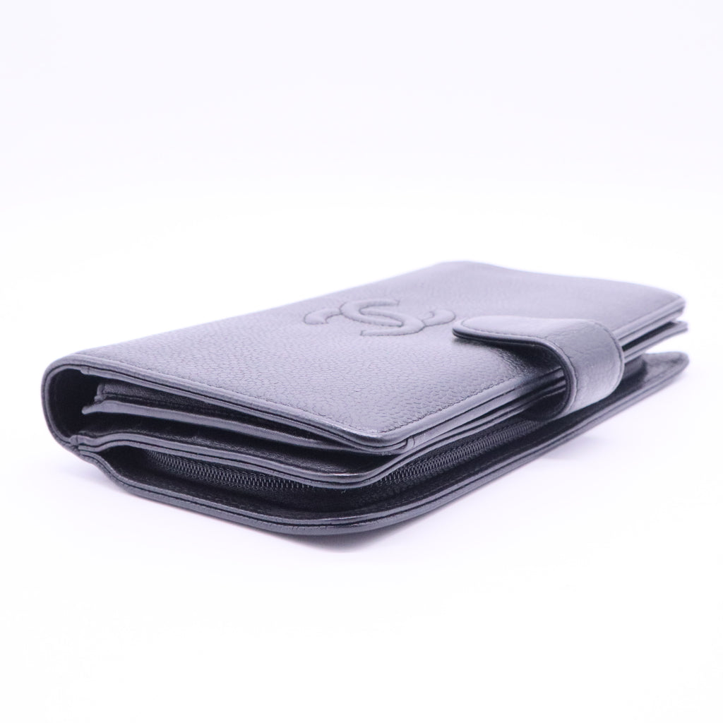 Caviar Timeless CC French Long Wallet