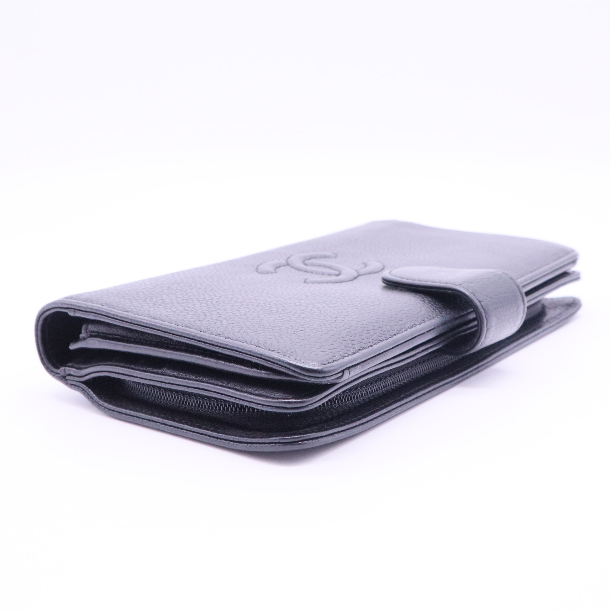 Caviar Timeless CC French Long Wallet