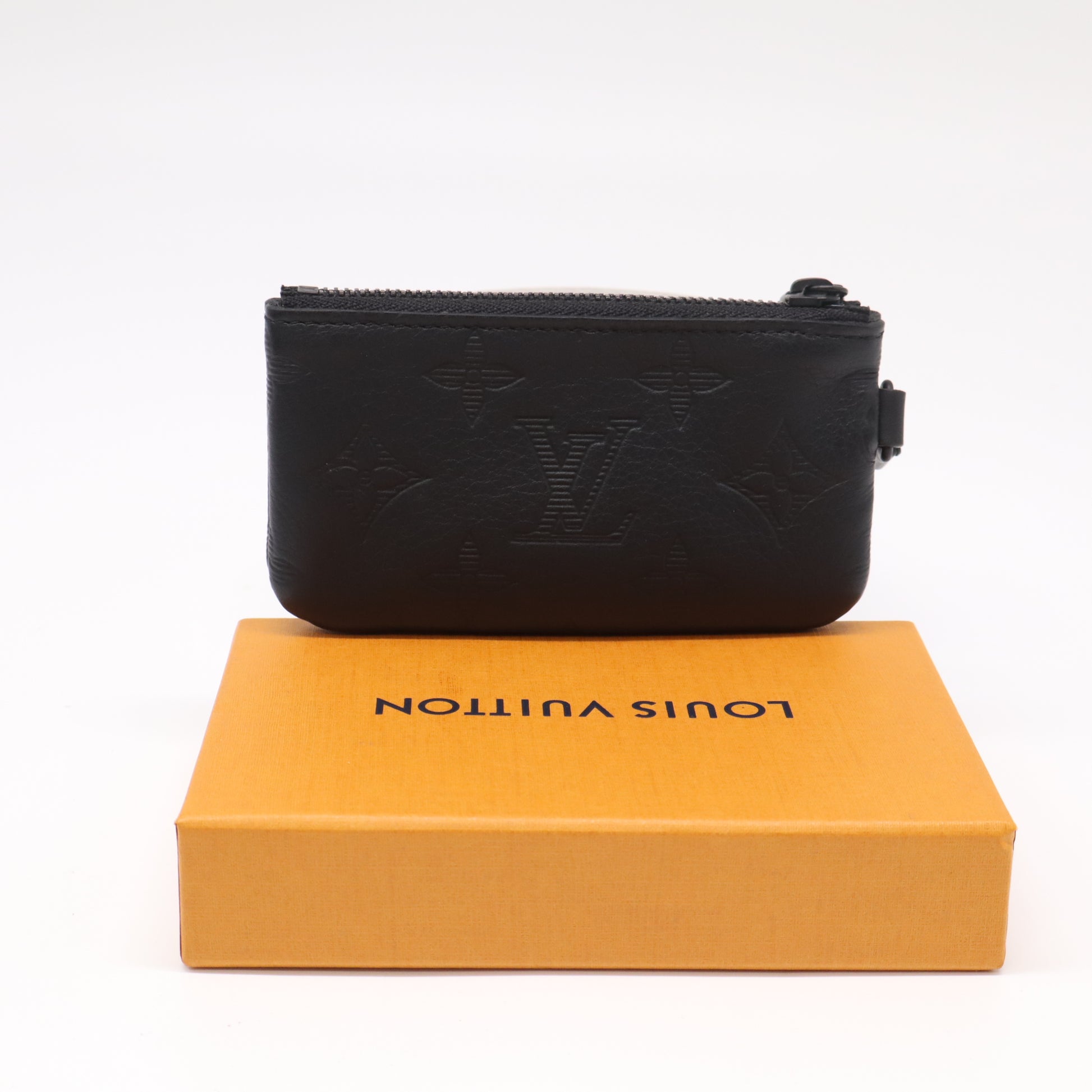 Louis Vuitton Monogram Shadow Key Pouch Black W22332
