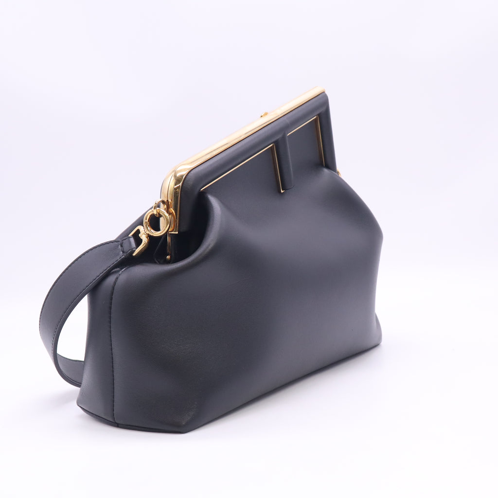 Shiny Nappa Small Fendi First Black B24526