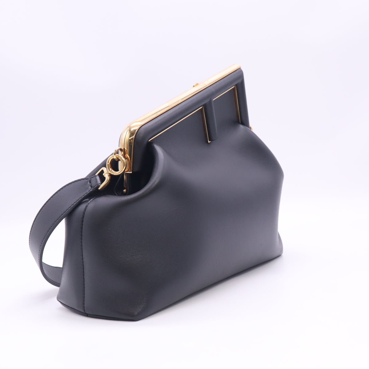 Shiny Nappa Small Fendi First Black B24526
