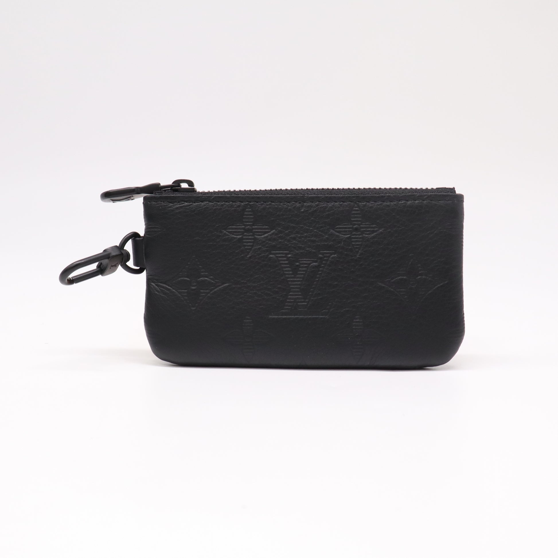 Louis Vuitton Monogram Shadow Key Pouch Black W22332