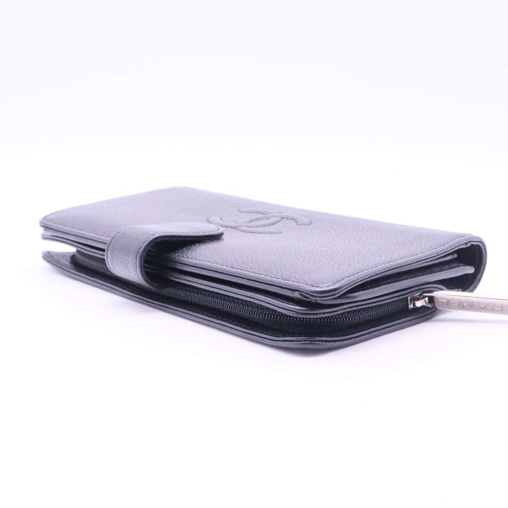Caviar Timeless CC French Long Wallet
