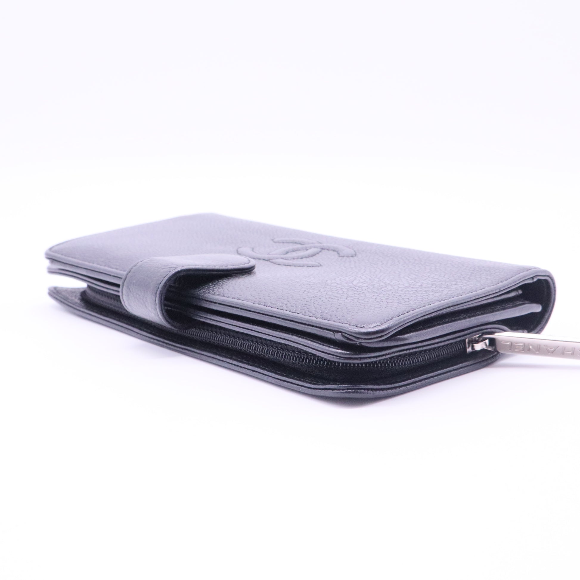 Caviar Timeless CC French Long Wallet