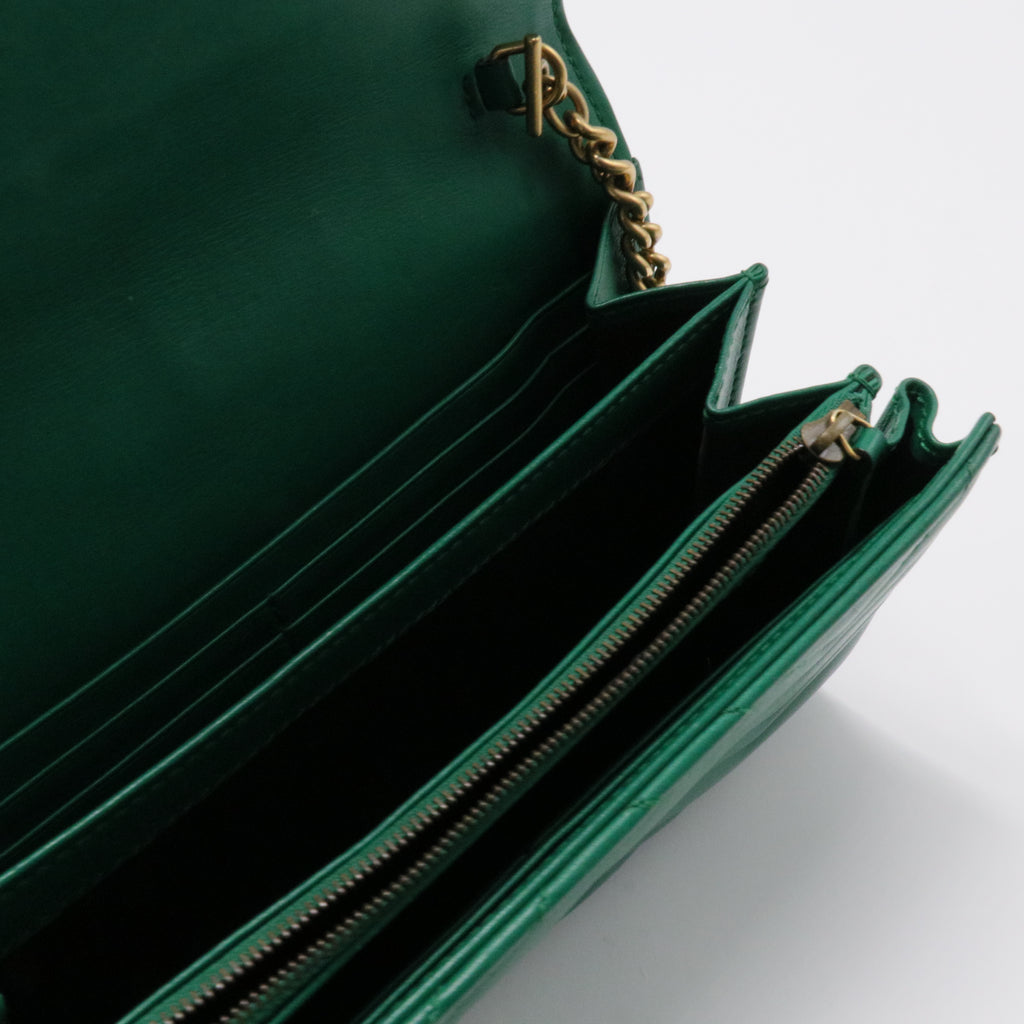 GG Marmont Chain Wallet Matelasse Leather Mini