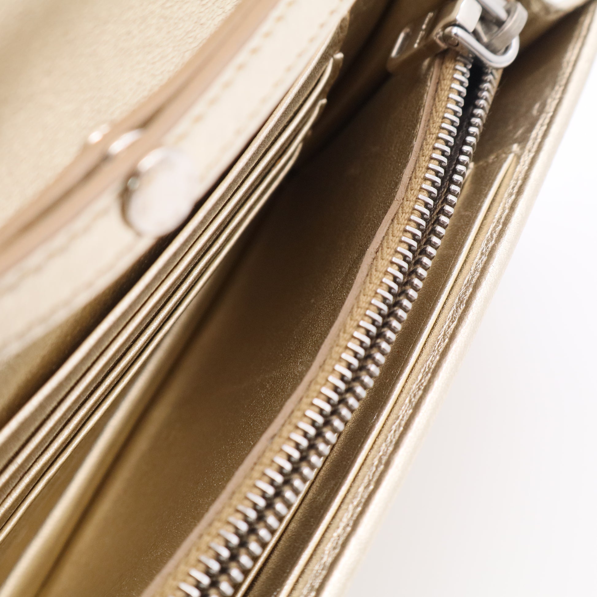 Gold Metalic Chrome Clutch twins