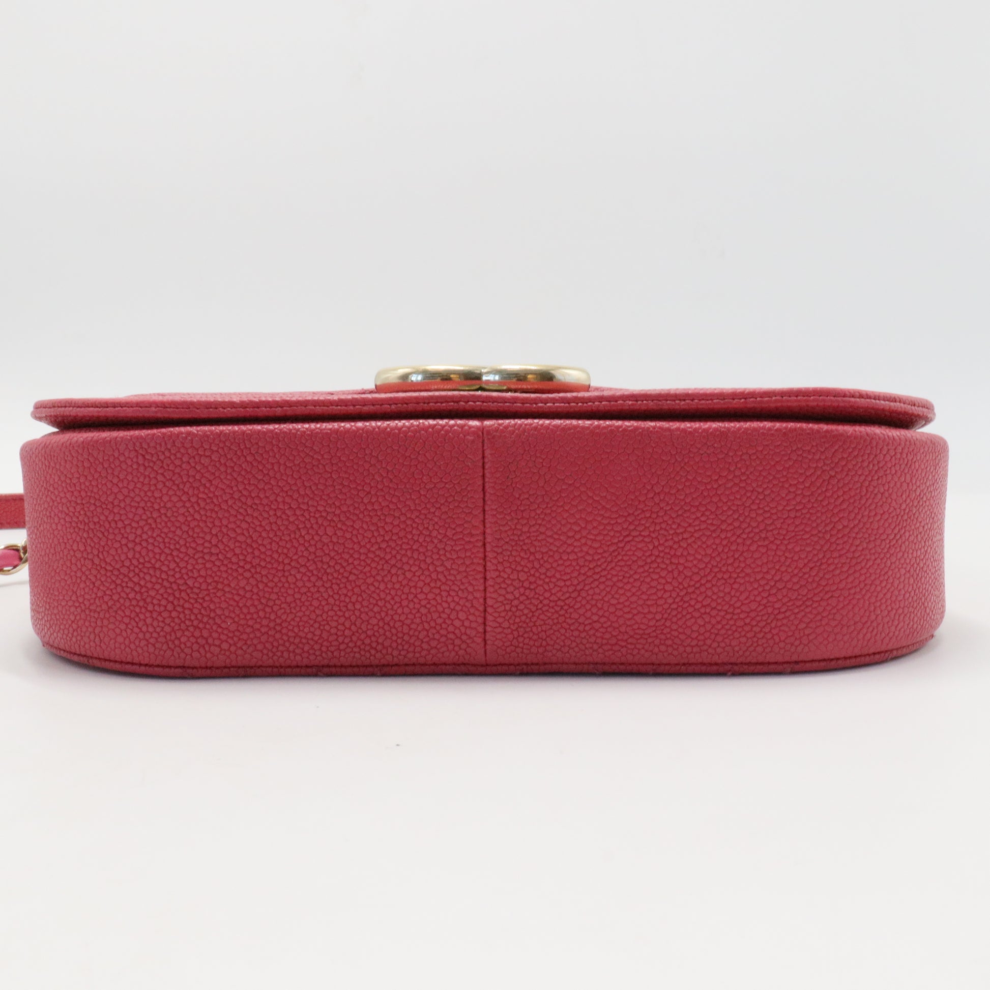 Thread Around Flap Bag Quilted Caviar Small