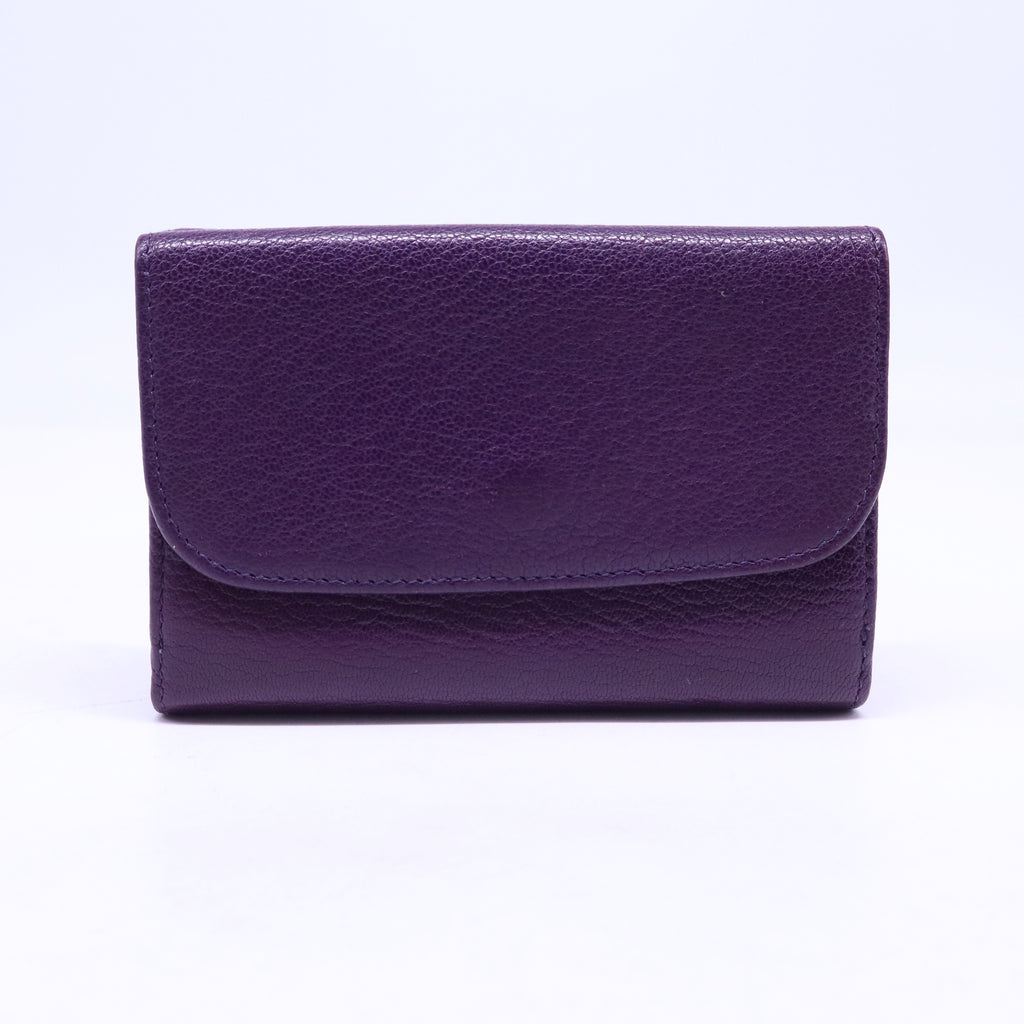 Miu Miu Madras Leather Flap Wallet W21203