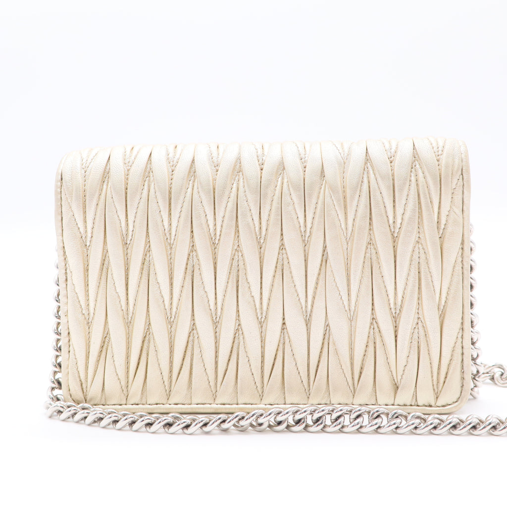 Gold Metalic Chrome Clutch twins