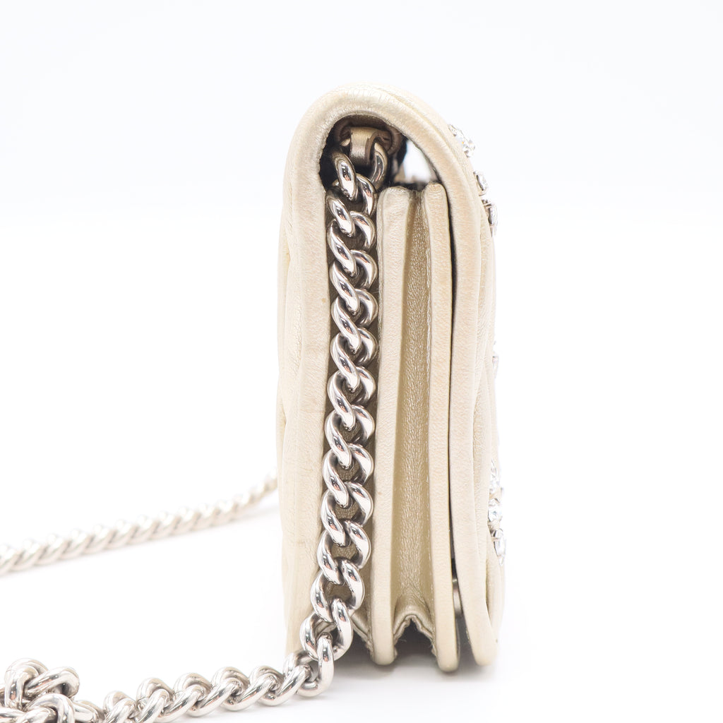 Gold Metalic Chrome Clutch twins