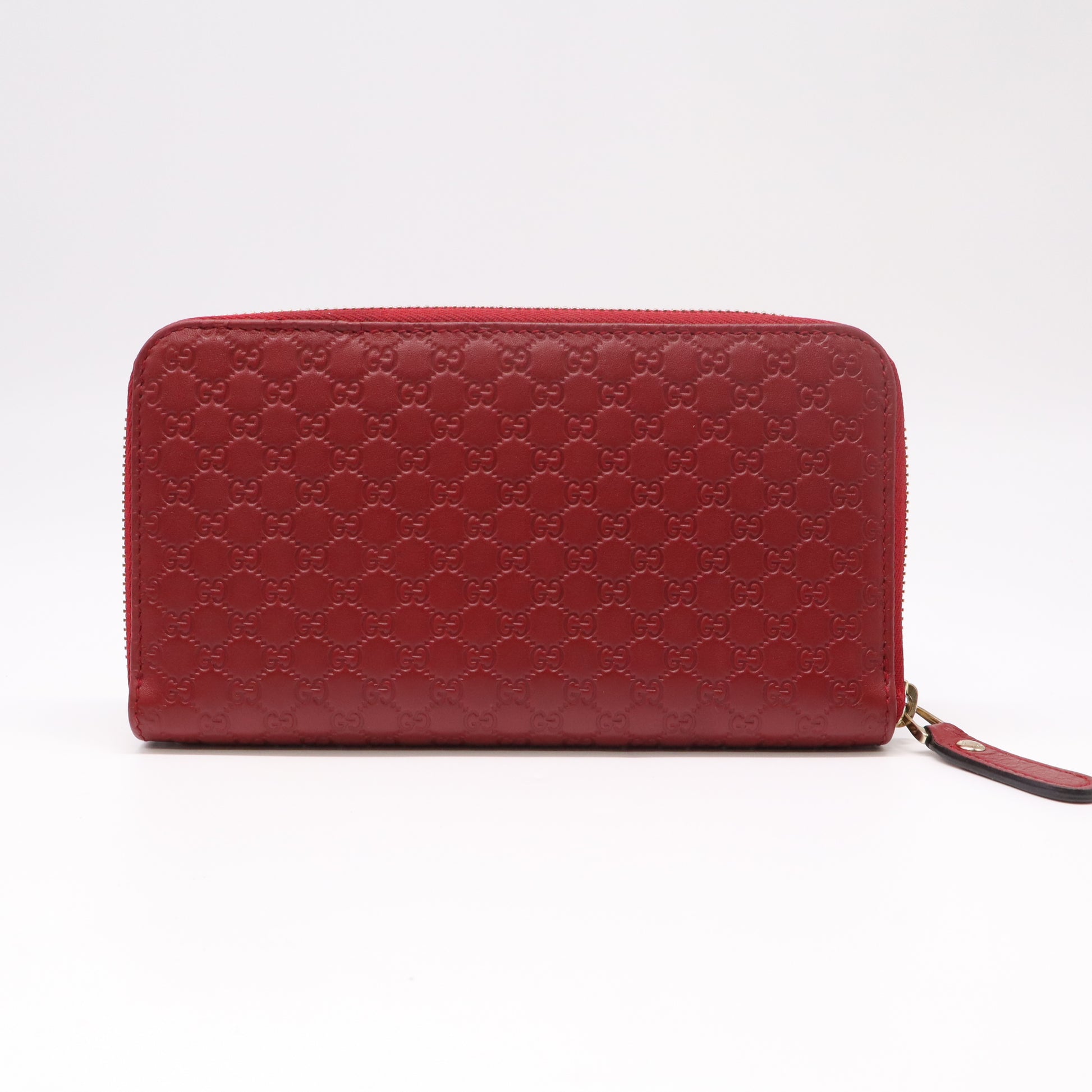Gucci Microguccissima Zip Around Leather Long Wallet W22275