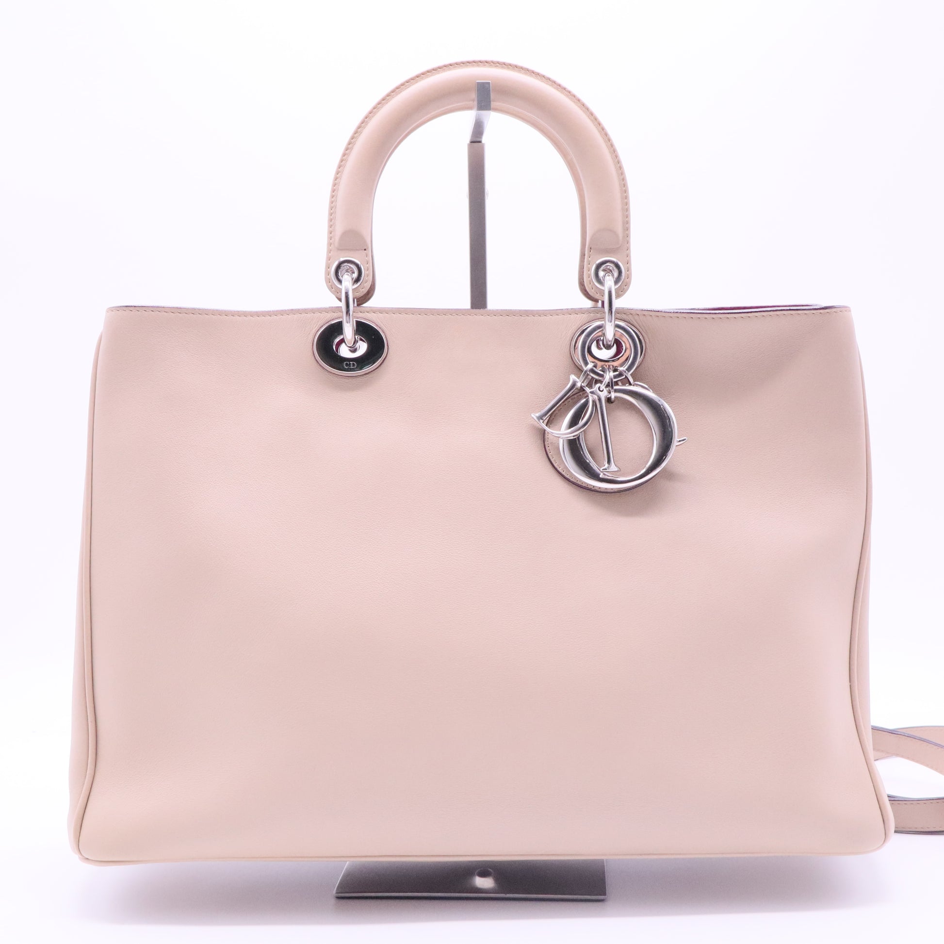 Dusty Pink Leather Medium Diorissimo Shopper Tote