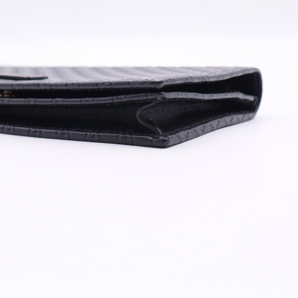 Gucci Flap Wallet Microguccissima Leather Long Twins LDJ2529