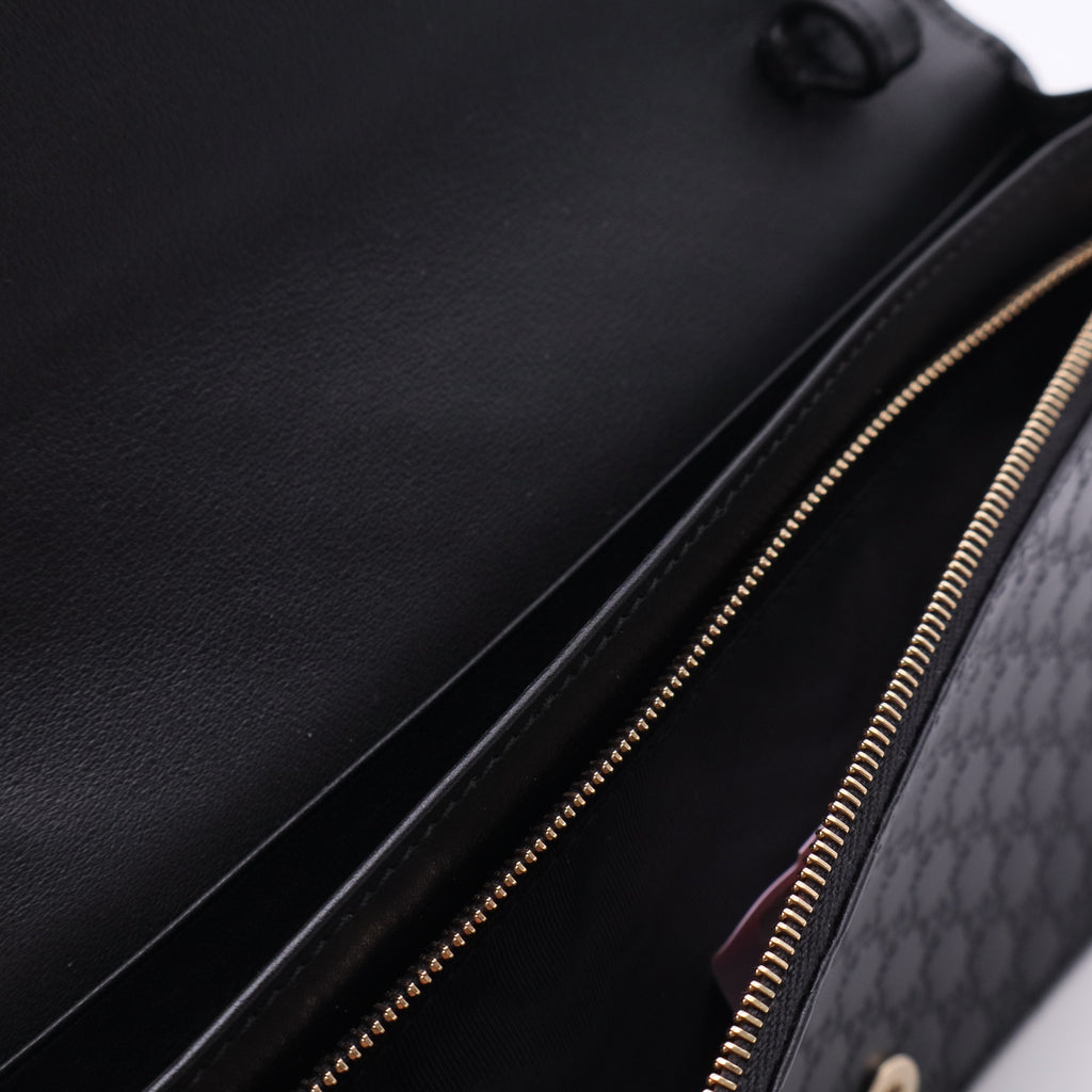 Gucci Flap Wallet Microguccissima Leather Long Twins LDJ2529