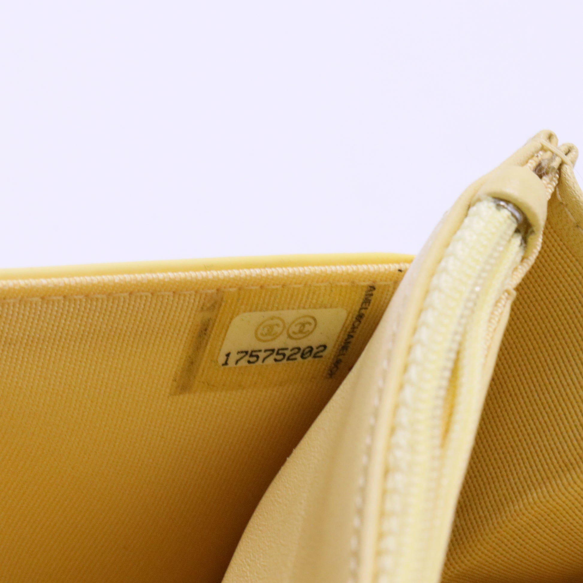Patent CC Compact Wallet on Chain WOC Yellow