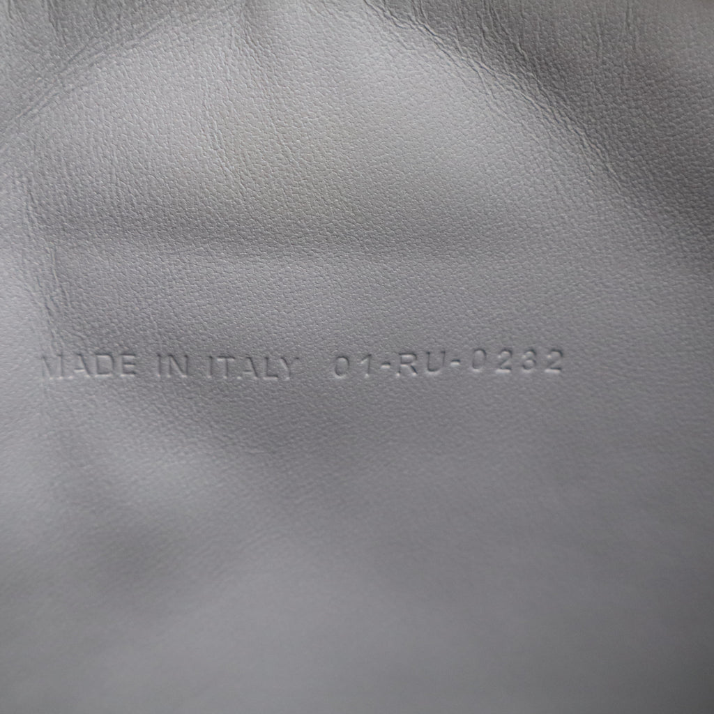 Supple Calfskin Cannage Large Caro Daily Pouch Cloud Blue twins