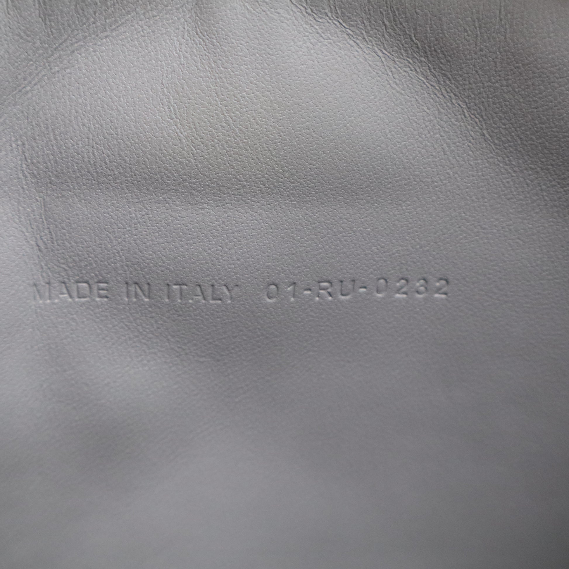 Supple Calfskin Cannage Large Caro Daily Pouch Cloud Blue twins