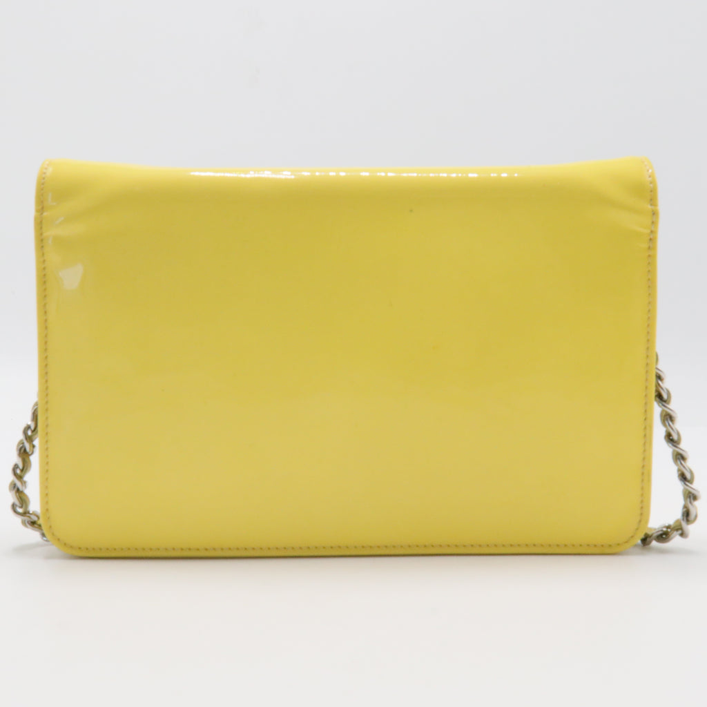 Patent CC Compact Wallet on Chain WOC Yellow
