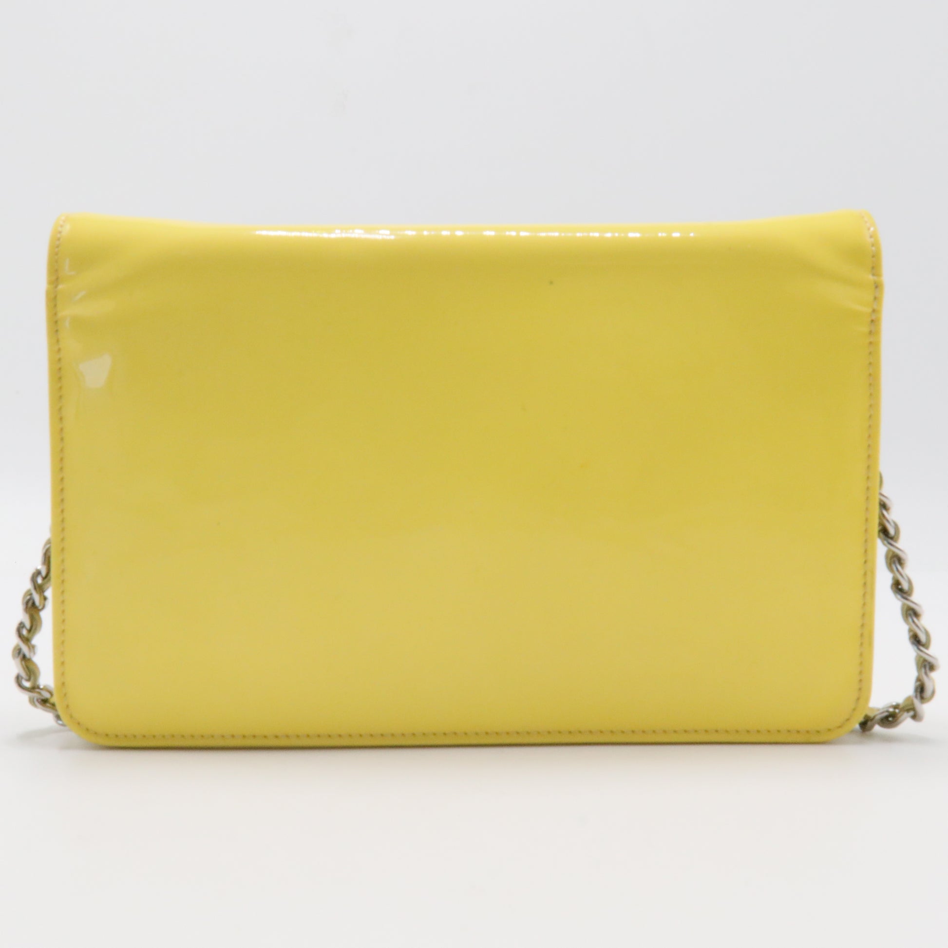 Patent CC Compact Wallet on Chain WOC Yellow