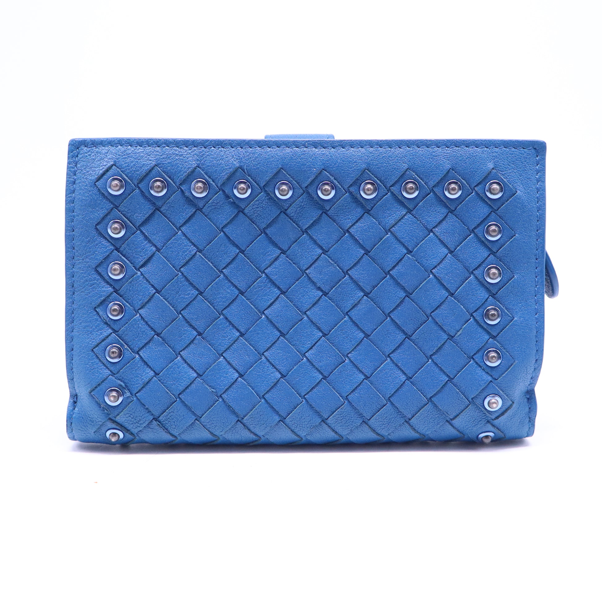 Bottega Veneta Intrecciato Nappa Studded Wallet W21086