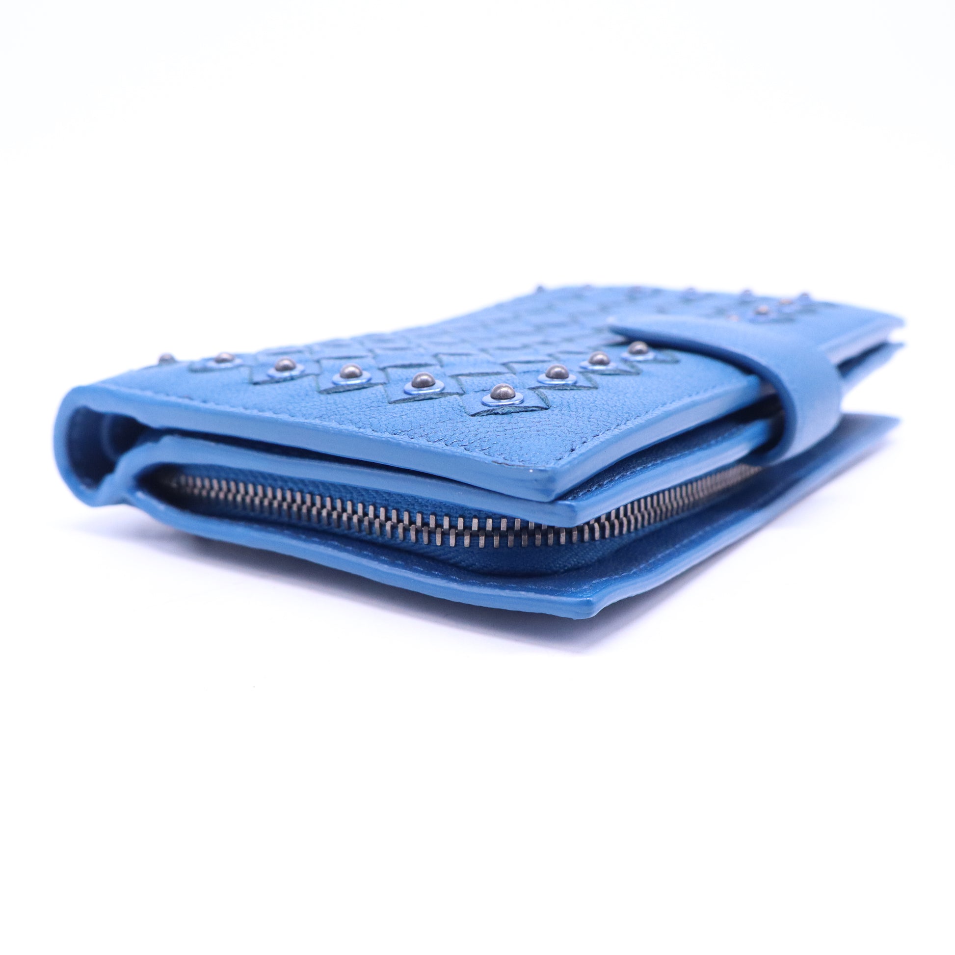 Bottega Veneta Intrecciato Nappa Studded Wallet W21086