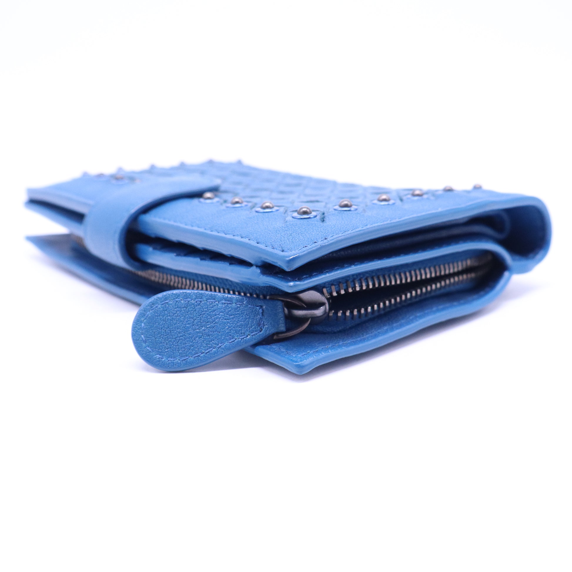 Bottega Veneta Intrecciato Nappa Studded Wallet W21086