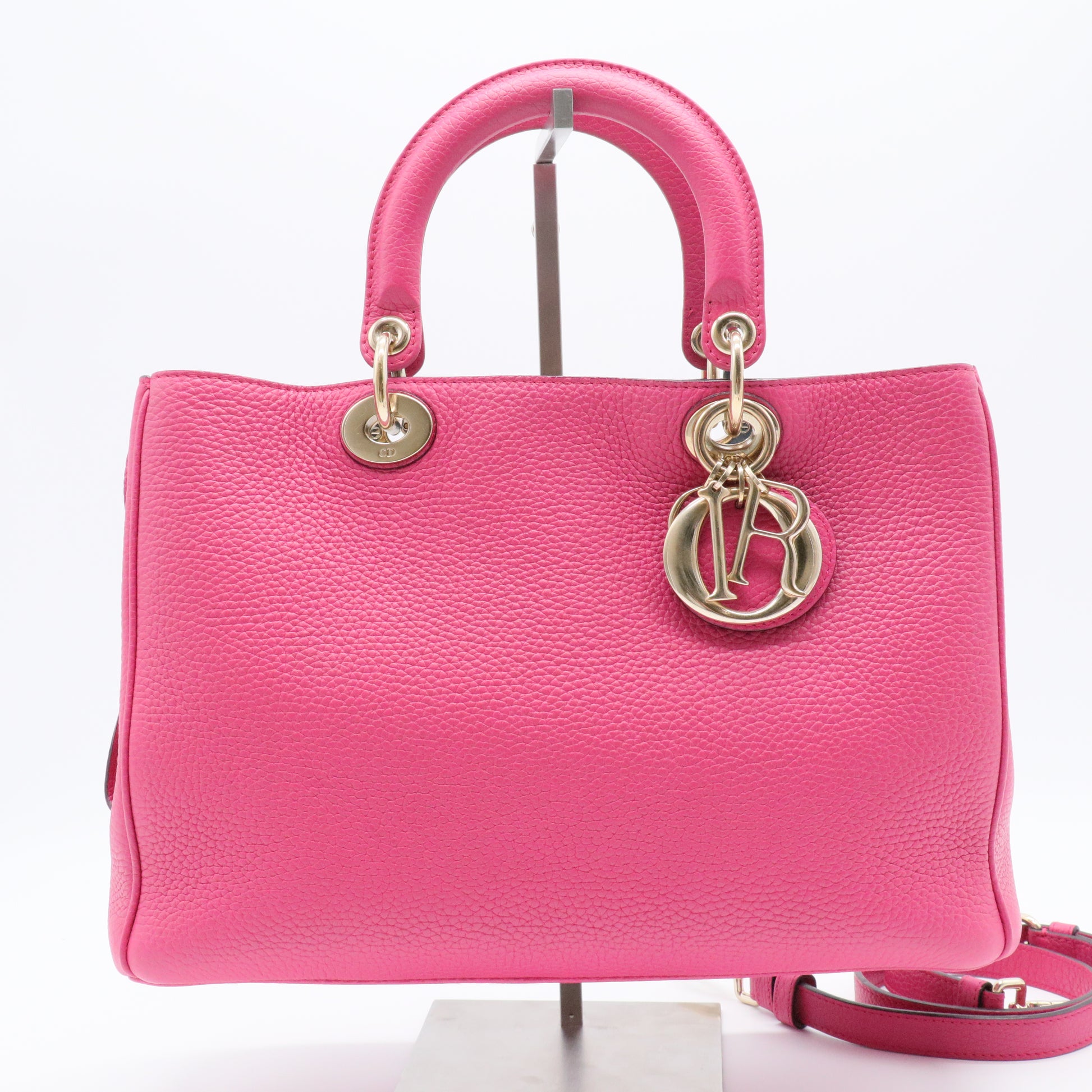 Diorissimo Tote Pebbled Leather Medium