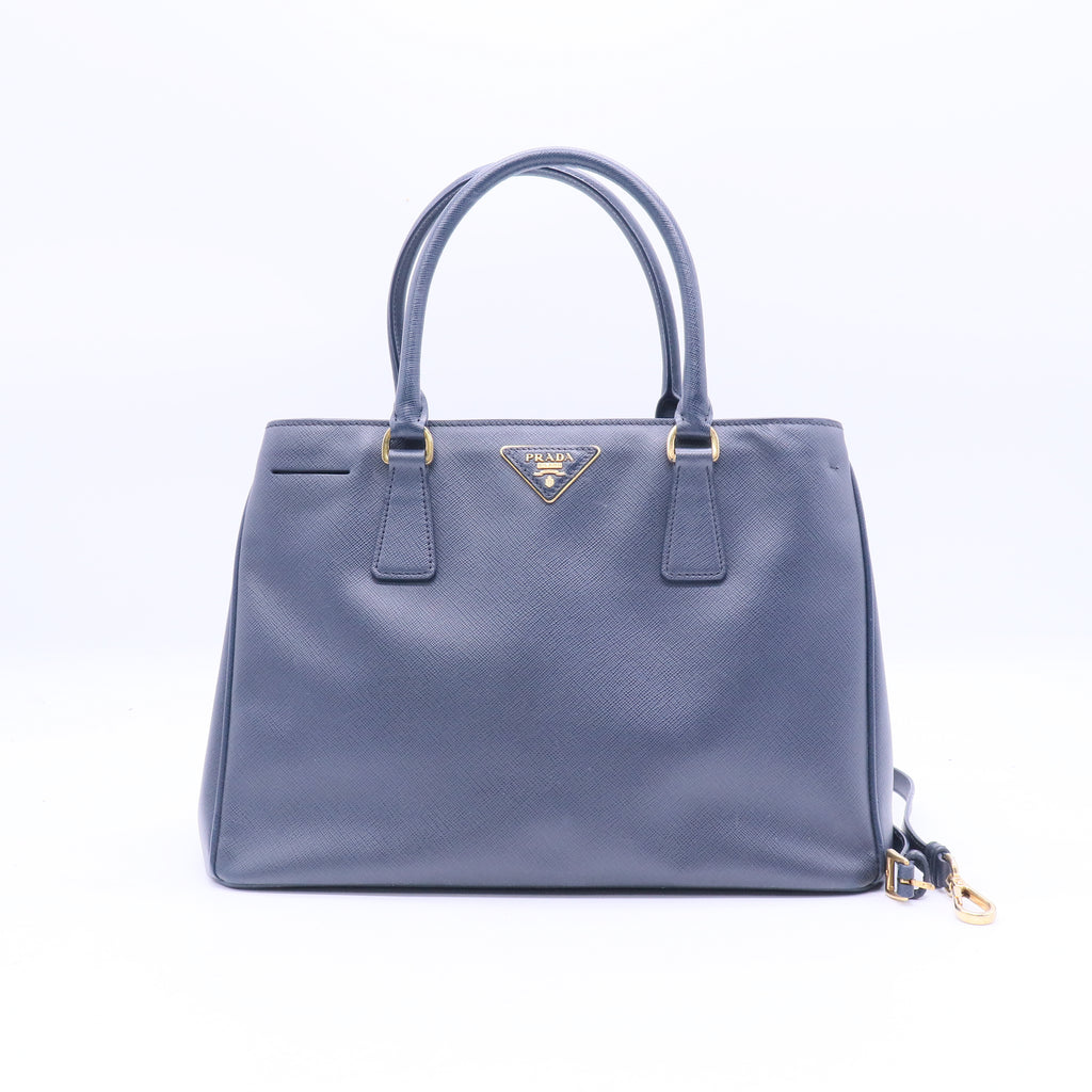 Handbag Leather in Blue Twins B21404
