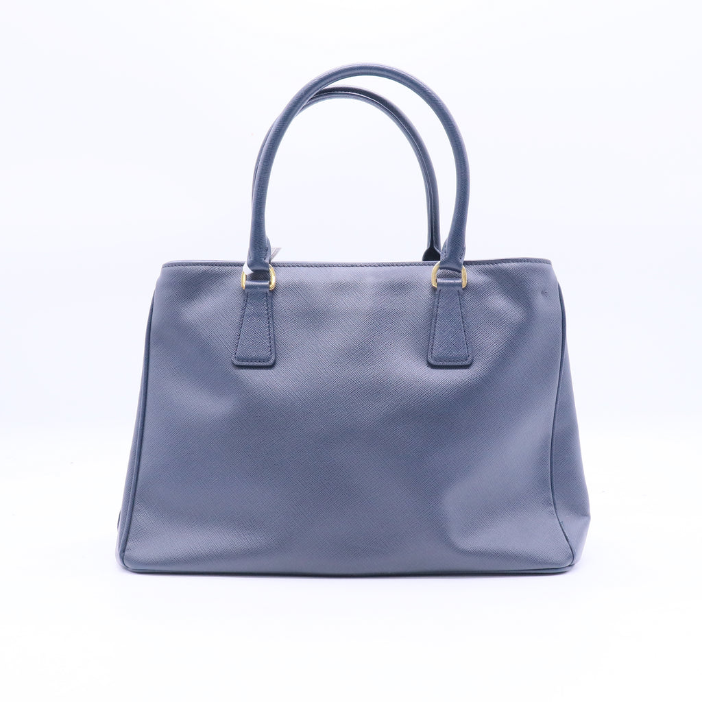 Handbag Leather in Blue Twins B21404