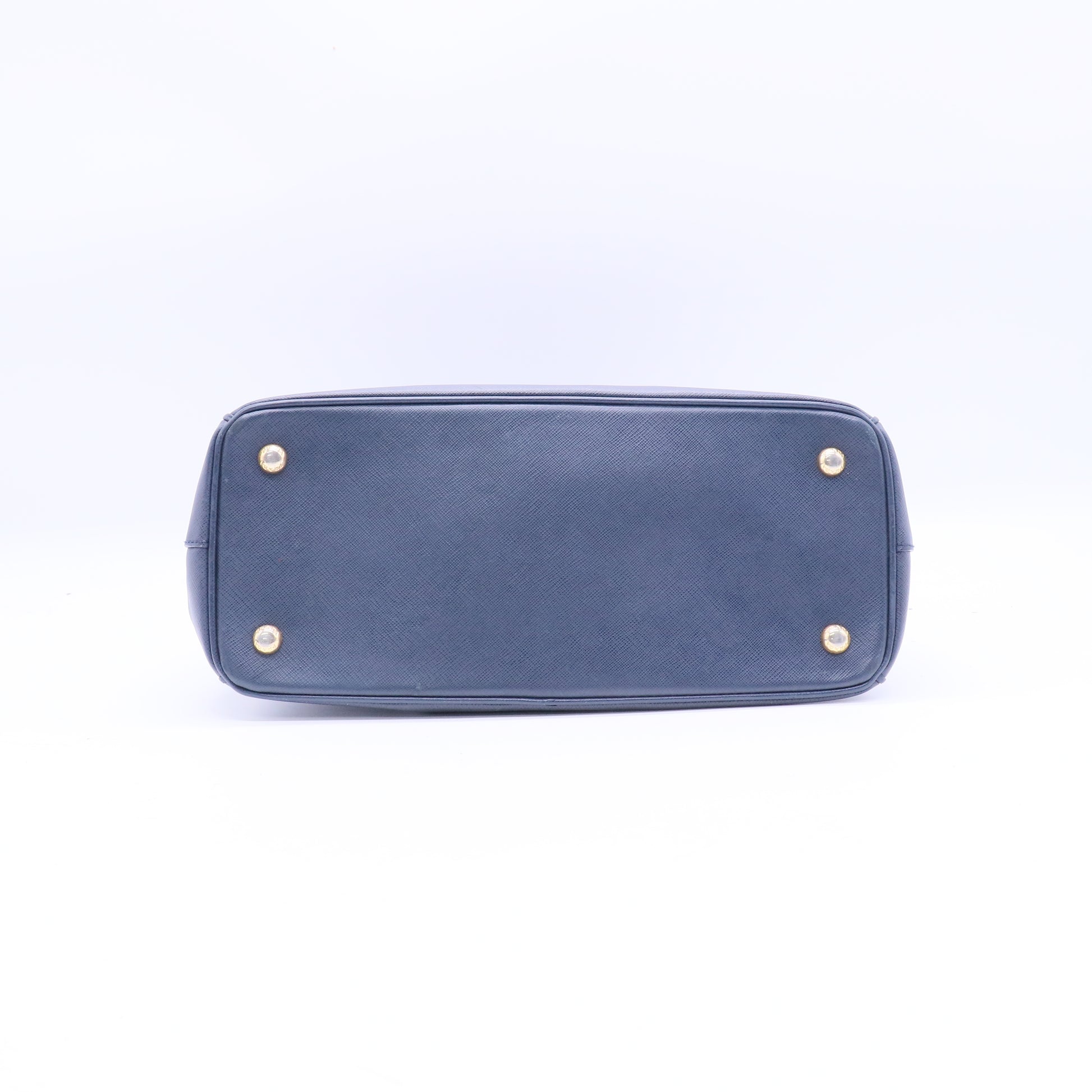 Handbag Leather in Blue Twins B21404