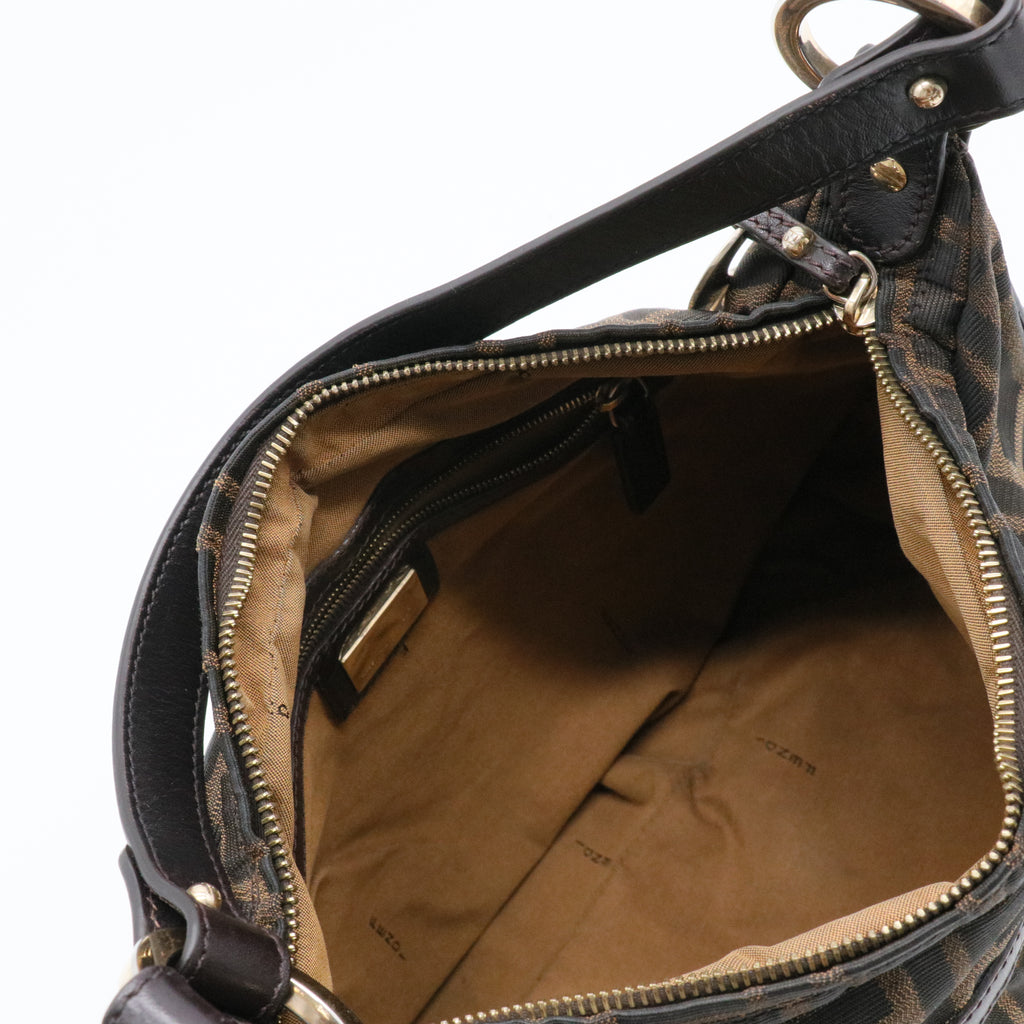 Zucca Cuoio Lucido Chef Hobo Shoulder Bag