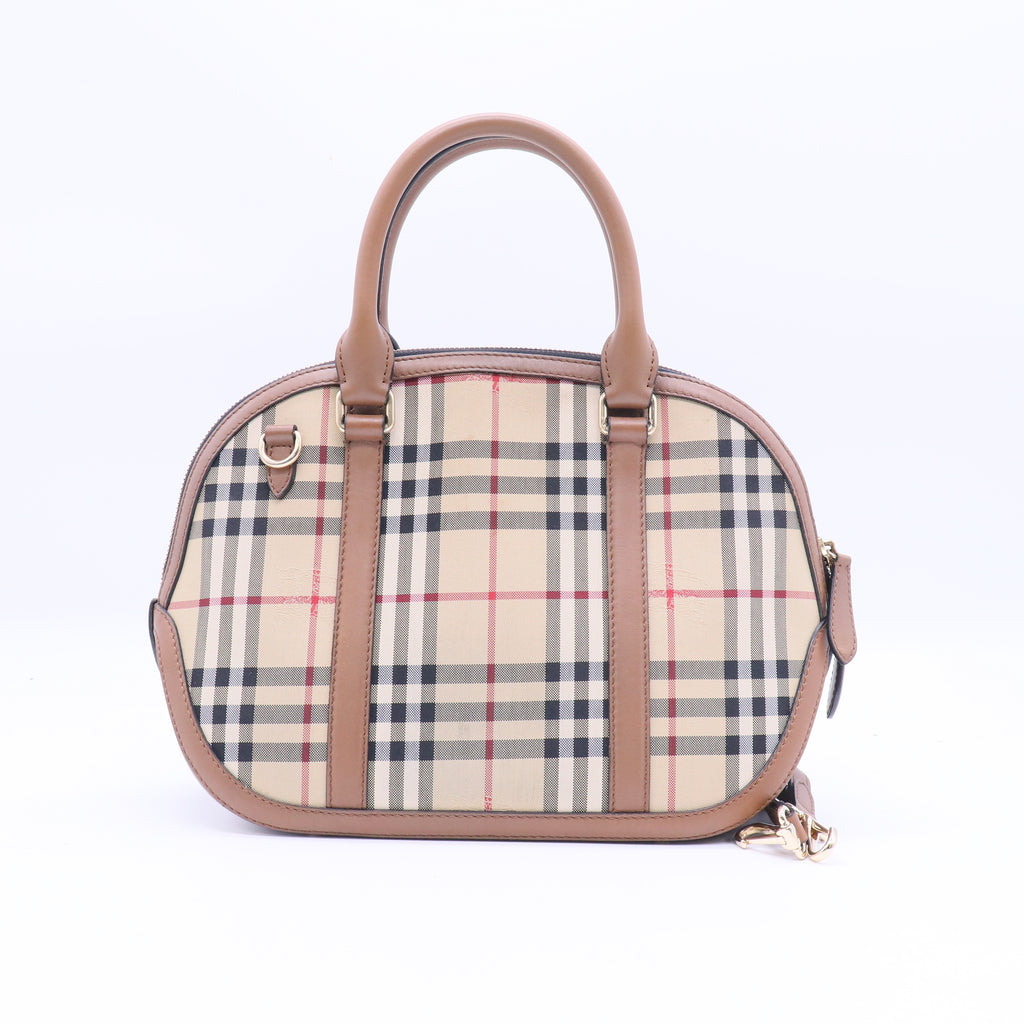 Orchard Bag Horseferry Check Canvas Small  B20827