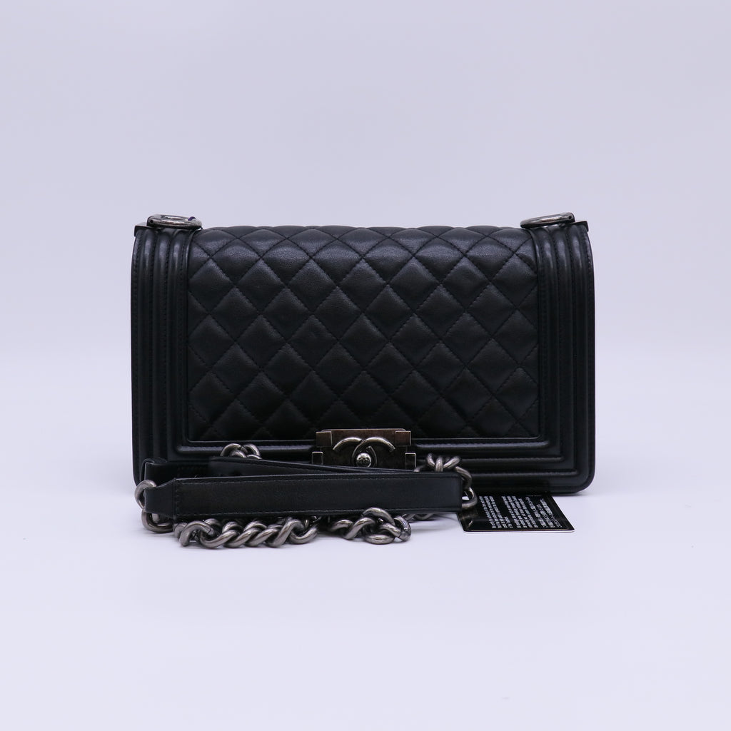 Chanel Medium Lambskin Boy Bag twins LDJ4700
