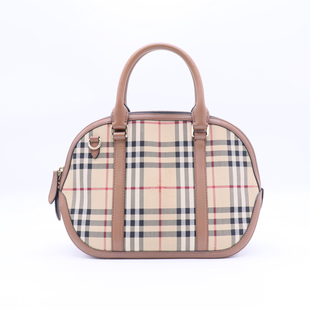 Orchard Bag Horseferry Check Canvas Small  B20827