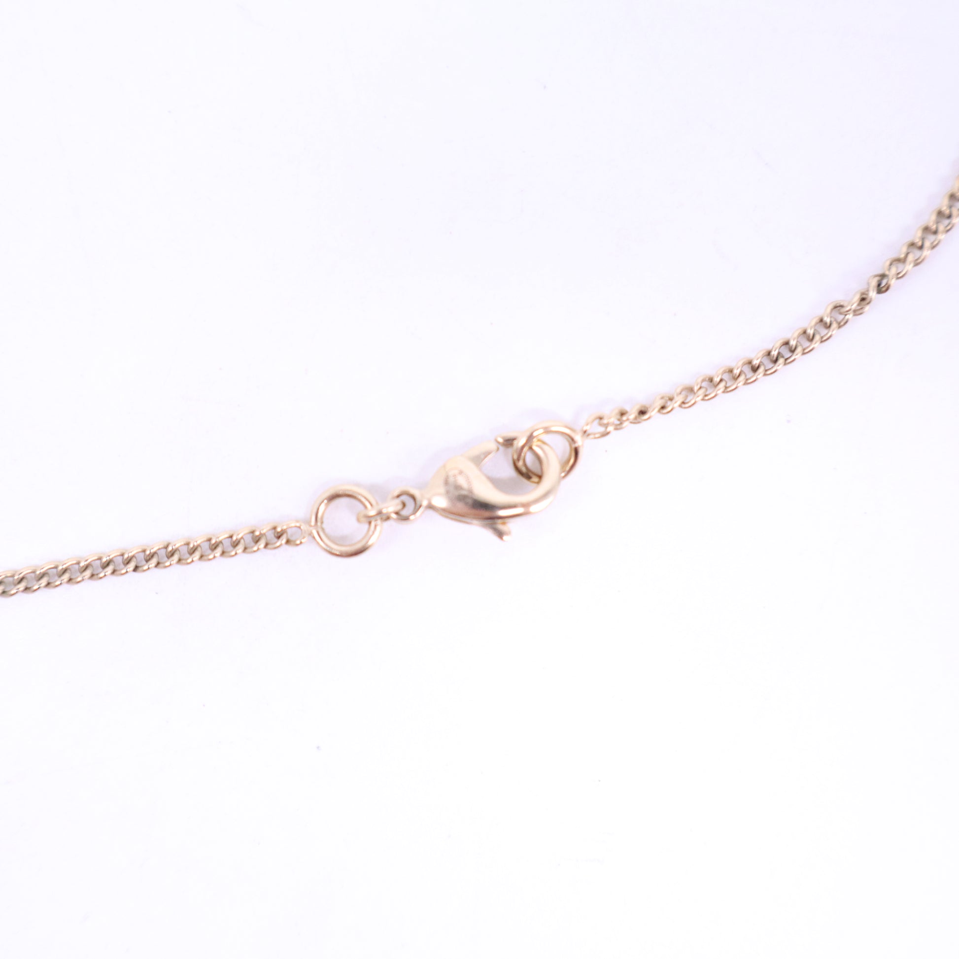 Chanel CC Logo Faux Pearl Pendant Necklace W21210