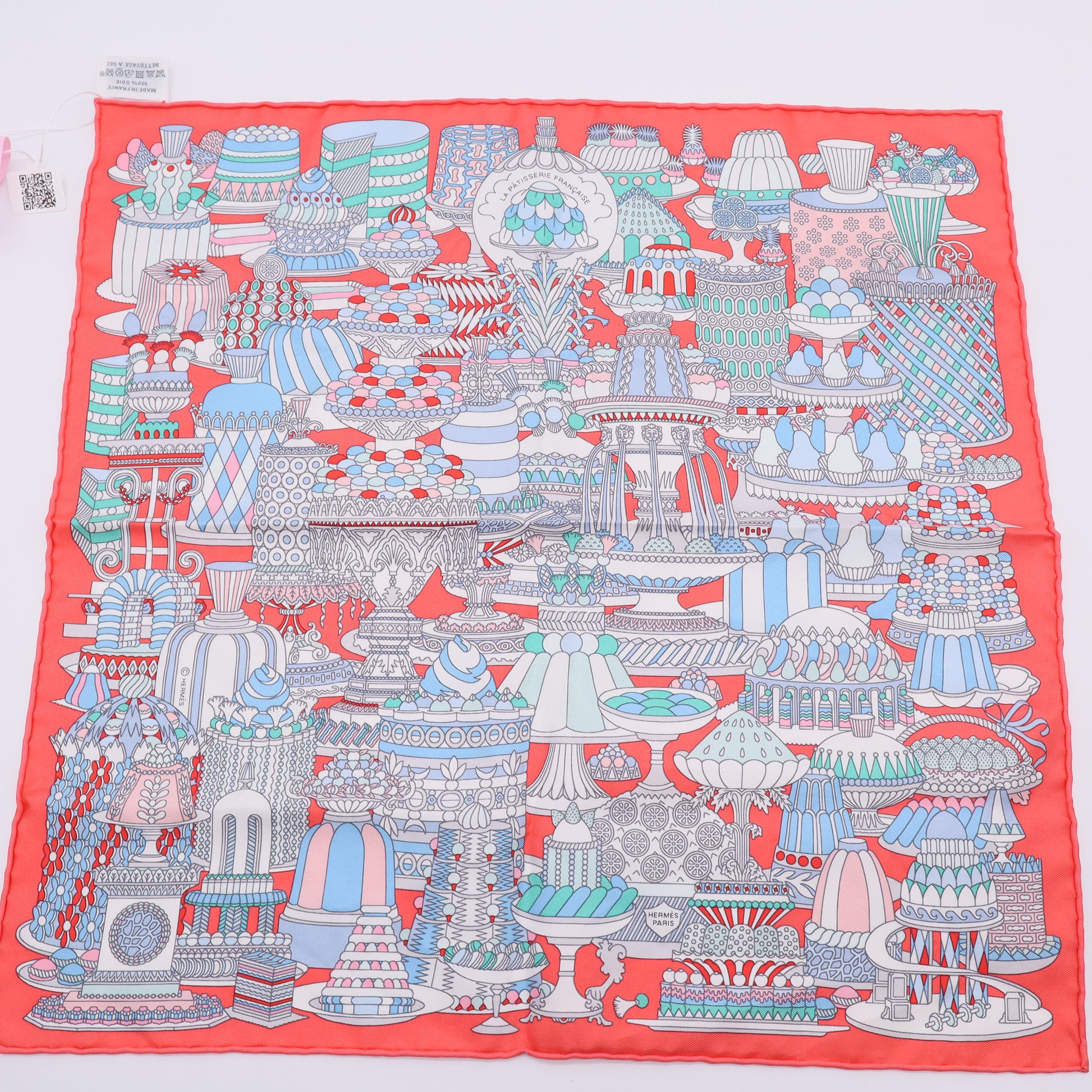 Hermès Silk Scarf Twins J2542