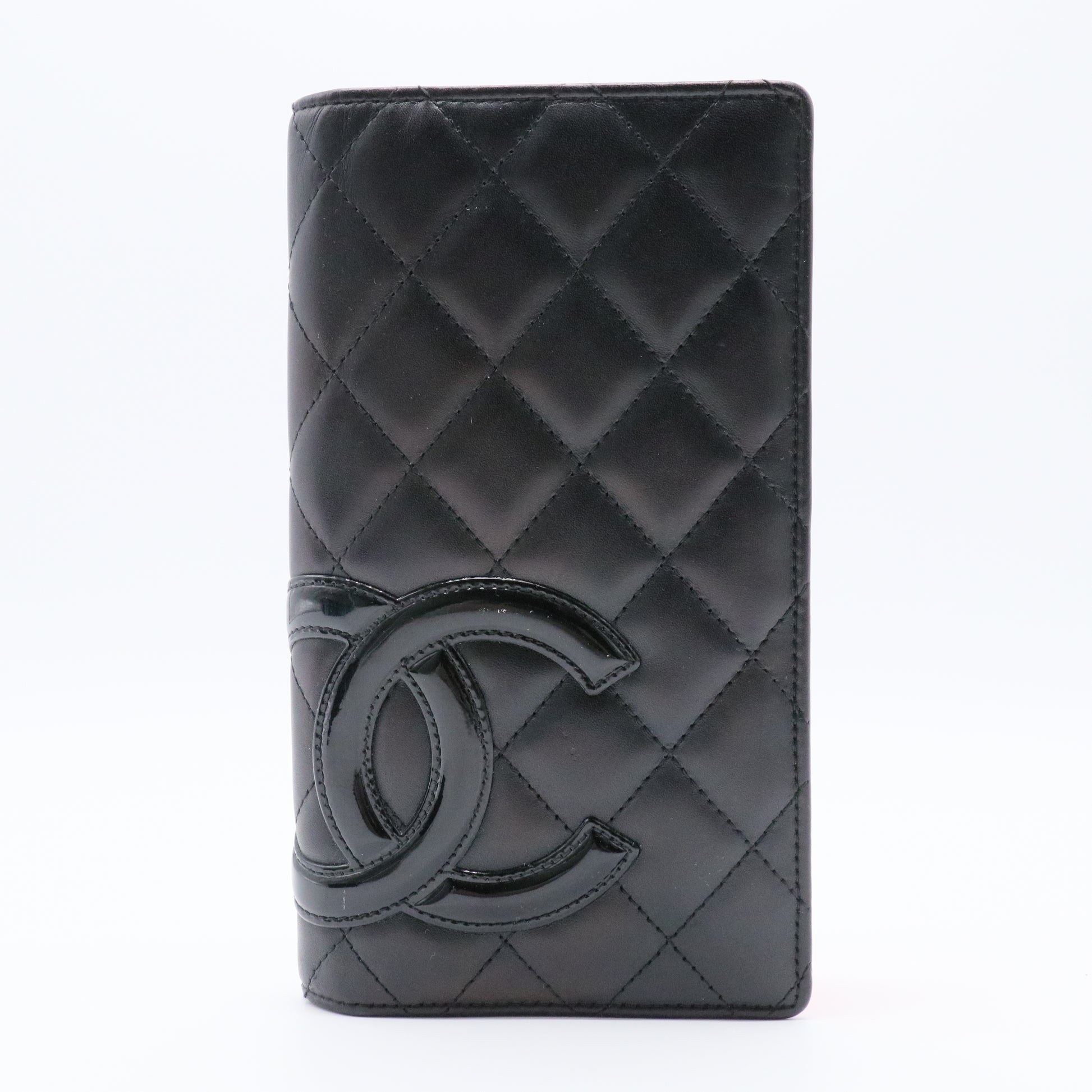 Cambon Gusset Wallet Quilted Lambskin Long