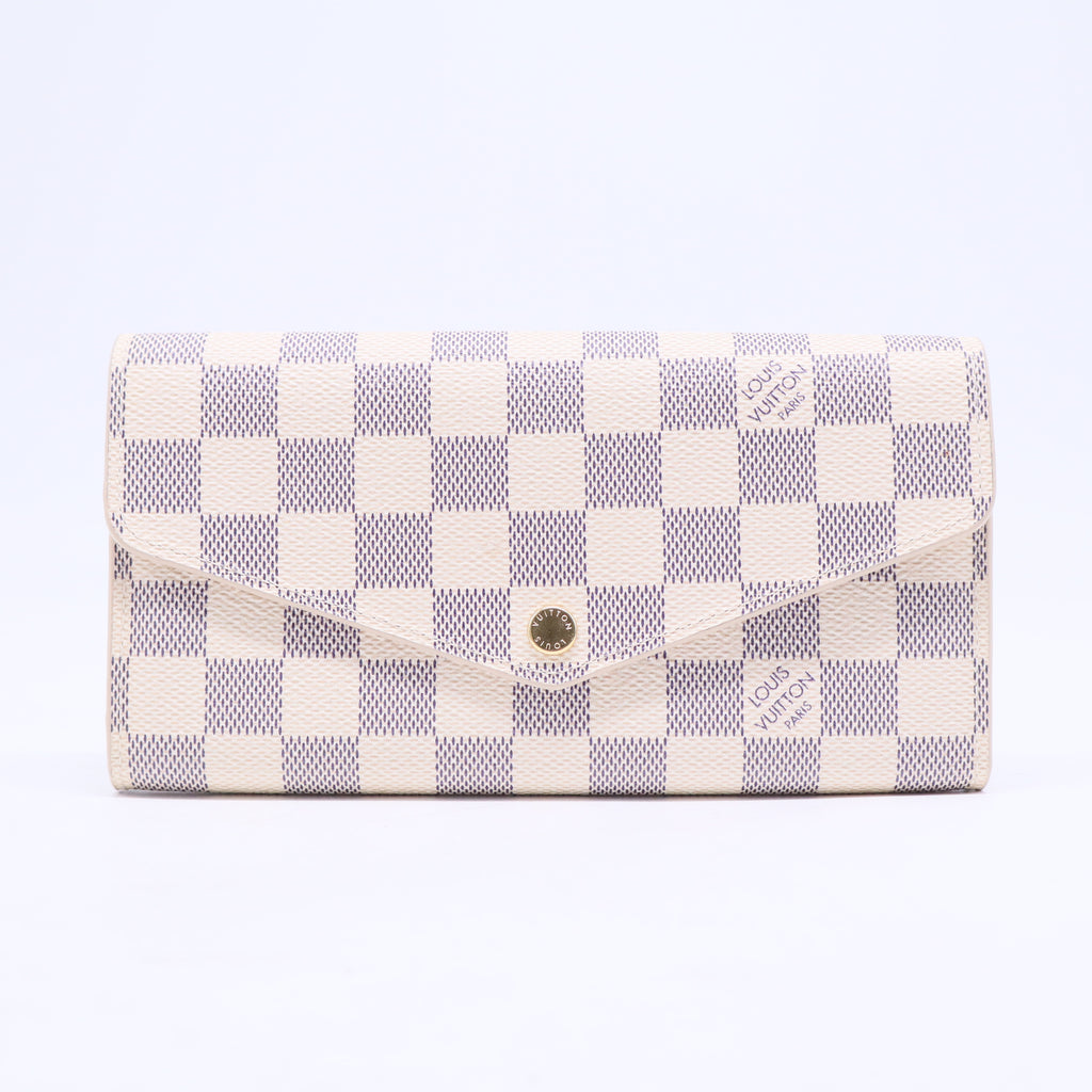 2018 Damier Azur Pattern Sarah Wallet W20587
