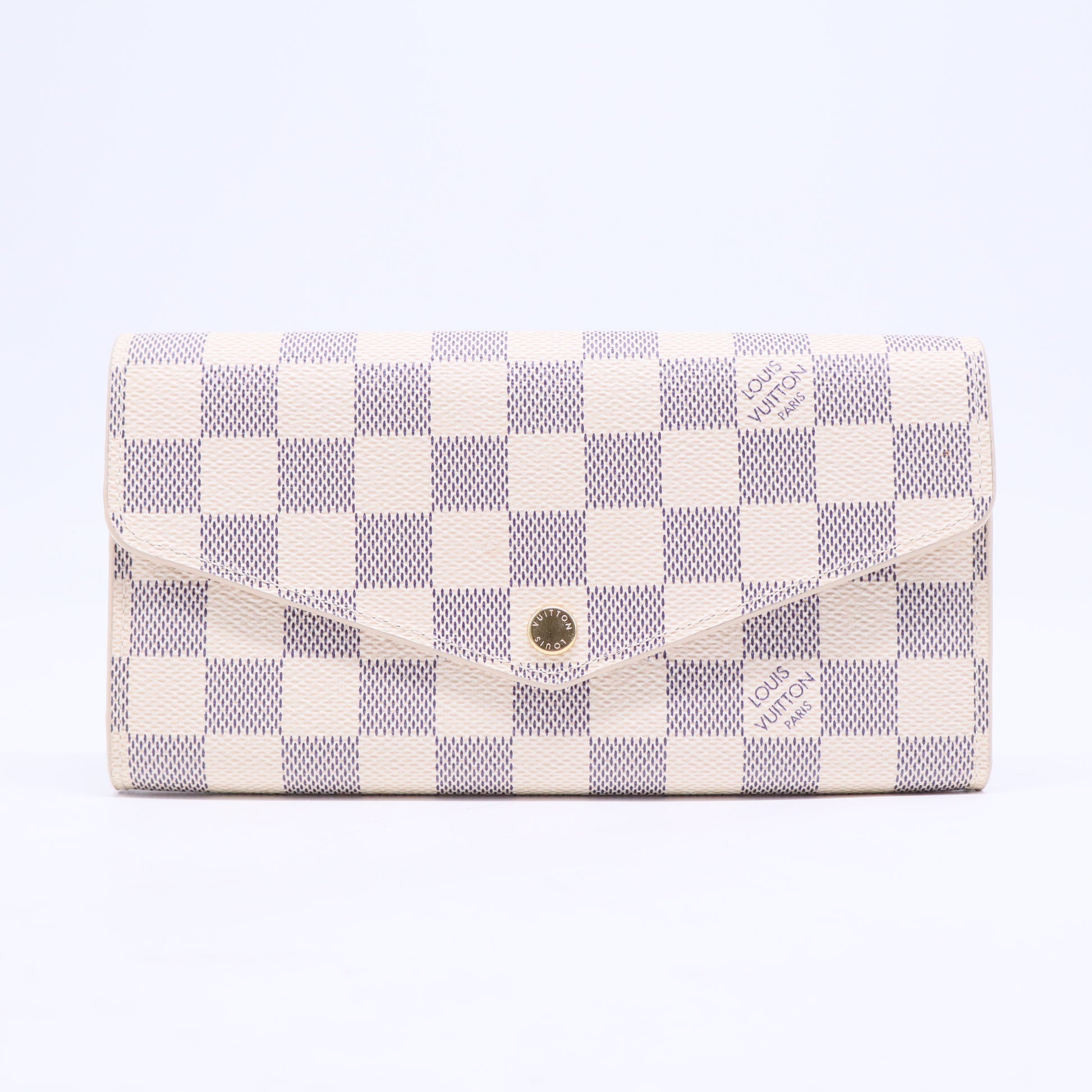 2018 Damier Azur Pattern Sarah Wallet W20587