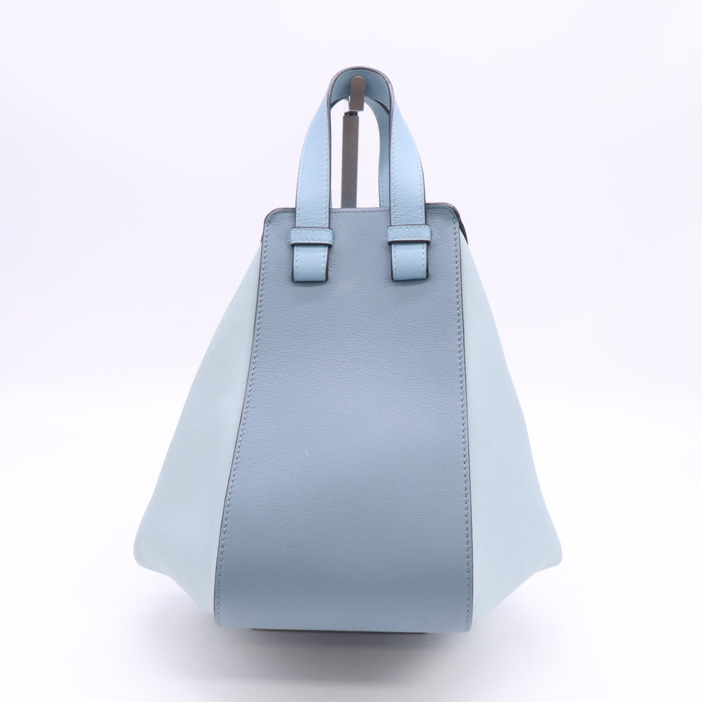 Calfskin Large Hammock Shoulder Bag Aqua Light Blue Stone B24588